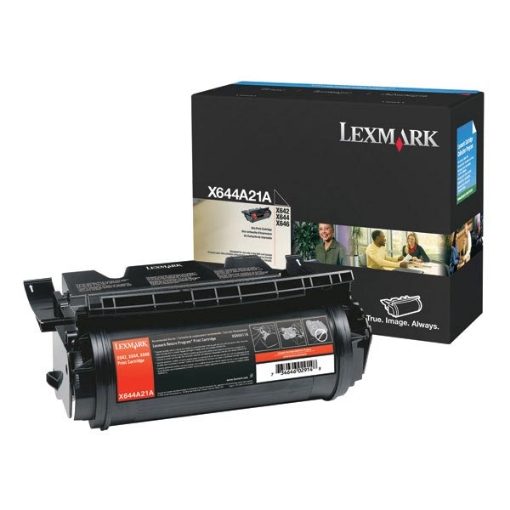 Picture of Lexmark X644A21A Black Print Cartridge (10000 Yield)