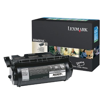 Show details for Lexmark X644X11A Black Toner Cartridge (32000 Yield) Picture of Lexmark X644X11A Black Toner Cartridge (32000 Yield)