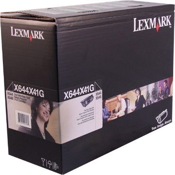 Show details for Lexmark X644X41G High Yield Black Print Cartridge (32000 Yield) Picture of Lexmark X644X41G High Yield Black Print Cartridge (32000 Yield)