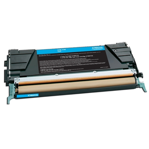 Picture of Compatible X746A1CG Cyan Toner (7000 Yield)