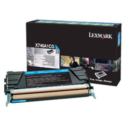 Picture of Lexmark X746A1CG Cyan Toner (7000 Yield)