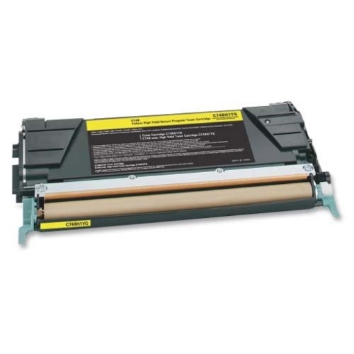 Picture of Compatible X746A1YG Yellow Toner (7000 Yield)