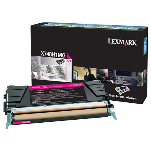 Picture of Lexmark X748H1MG High Yield Magenta Toner (10000 Yield)