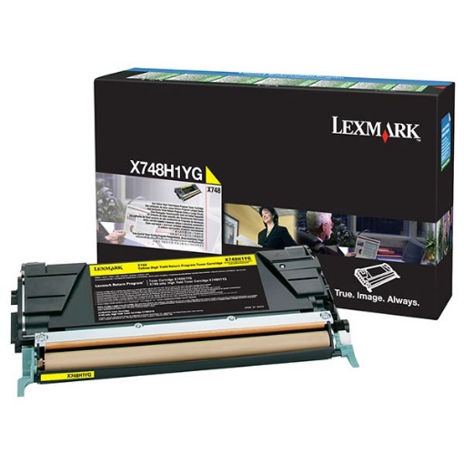 Picture of Lexmark X748H1YG High Yield Yellow Toner (10000 Yield)