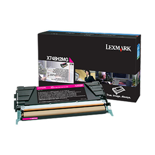 Picture of Lexmark X748H2MG High Yield Magenta Toner (10000 Yield)